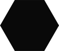 K945262 Плитка Miniworx Hexagon Черный Матовый 21x24